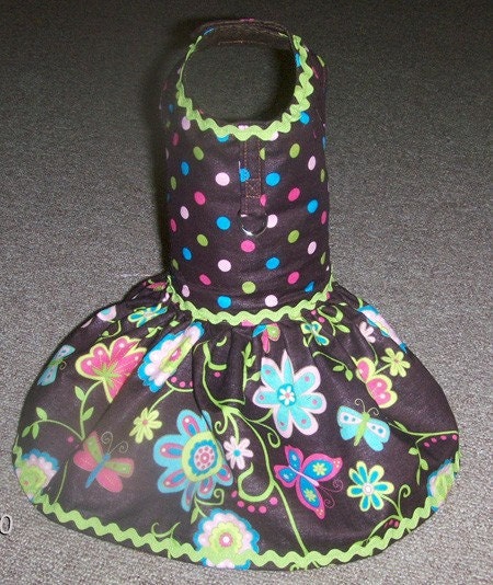 Retro Harness-Vest Dress for small dog