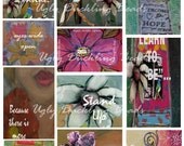 Digital Collage Sheet - Original Art Work- Clip Art Elements- Digital Scrapbooking "Lady Bliss"
