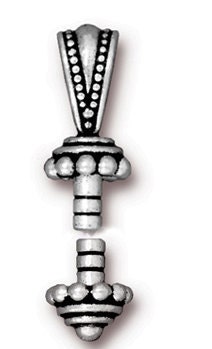 RESERVED FOR WEECAM   8  Sets - Tierracast Antique Silver Glue in Bails-