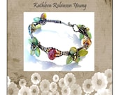 Bracelet Tutorial - Wire Wrapped bracelet- "Wired Beads and Leaves"  SRA