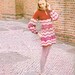 Crochet Dress Pattern Vintage PDF 095 BoHo ZigZag Maxi Dress from WonkyZebra
