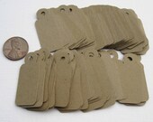 100 Mini Kraft Tags Labels Merchandise Labels PriceTag DIY Made To Order