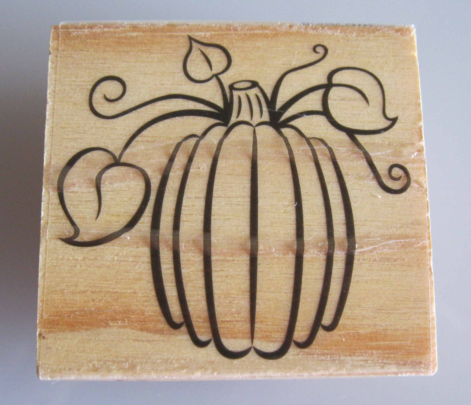 Pumpkin Rubber Stamp