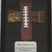 Personalized Football Cross in Shadowbox Frame