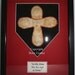 Baseball Cross in 11x14 Shadowbox Frame with NEW Homeplate Mat Personalized