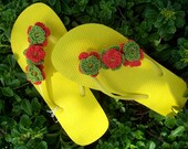 3 Flowers Flip Flop