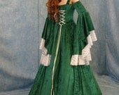 Renaissance medieval handfasting  wedding fantasy celtic dress custom made
