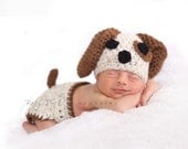 Bingo the Puppy--Hat and Diaper Cover Set