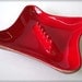 1950s Fire Engine Red Ashtray