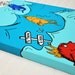 Dr. Seuss-One Fish, Two Fish- 18X24 Canvas ORIGINAL Painting