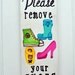 Please Remove Your Shoes-Door Hanger