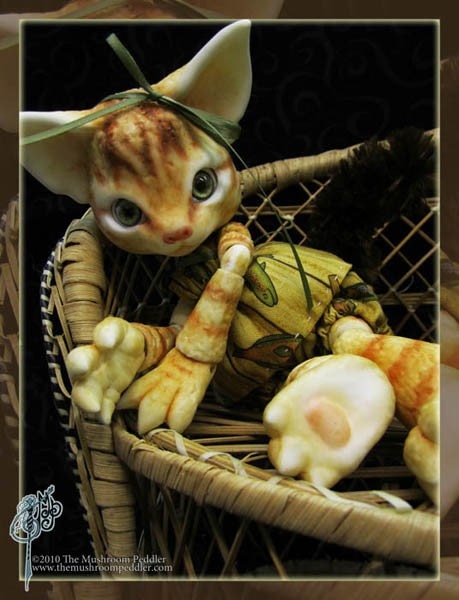 Scratch the Cat - ball joint doll / BJD - Custom Color - Holiday Special free ship and extra head