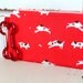 Pet Mess Clean Up Bag / Go Dog Go Fabric / Pet Leash Purse