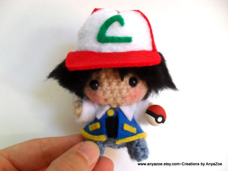 Ash Ketchum Amigurumi
