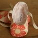 Coral Floral Ballet Slipper Baby Booties