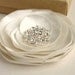 Bridal Hair Accessory - Ivory Flower Hair Clip - Wedding Hair Facinator - Bridal Hair Piece