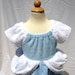 Cinderella Inspired Princess Beach Cover Up , Custom Made Boutique Outfit Girls Size 1T - 6