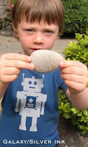 I'm at your command Robot kid's organic t-shirt