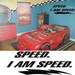 Kids Room Decal -- Disney Cars  -- Speed McQueen - Vinyl Wall Art Decal Sticker