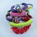 Neon pink and green rope bracelet