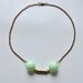 Mint bead necklace