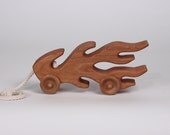 Flames- Cherry Wooden Pull Toy