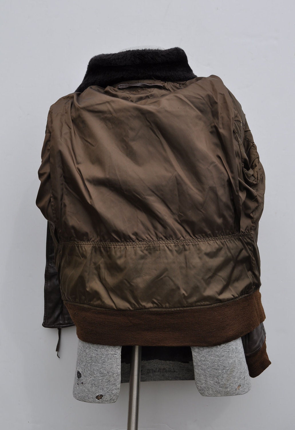 G-1 vintage leather BOMBER flight JACKET g1 military