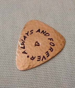 CUSTOM Guitar Pick EXPRESS SHIPPING Copper