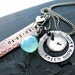 Hand Stamped Necklace - Personalized Necklace - Mothers Necklace - Hand Stamped Jewelry