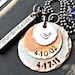 Hand Stamped Necklace - Personalized Necklace - Rustic Stacks with Swivel Bar