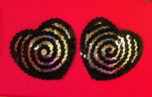 Hypno-Tease Me Burlesque Heart Pasties