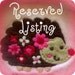 Reserved Listing for Danielle