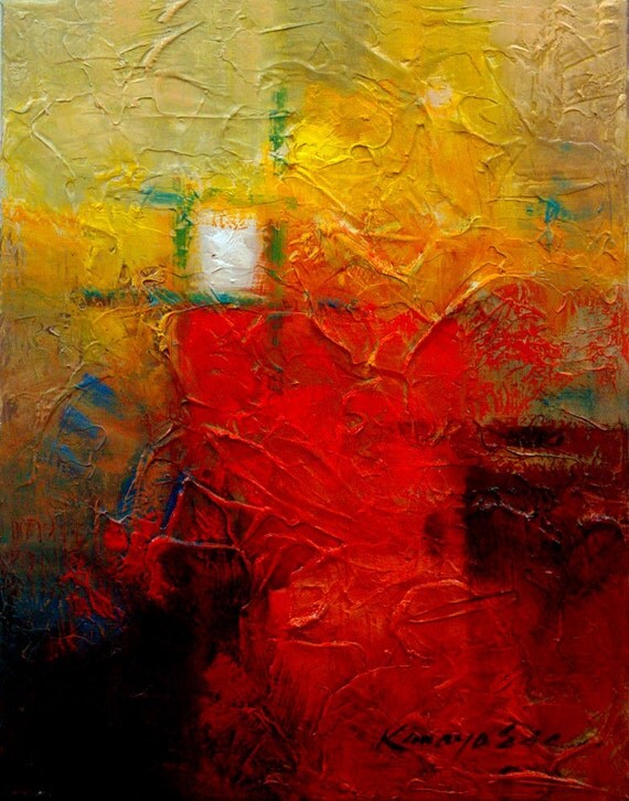 16in x 20in hand embellished giclee print on canvas by Kanayoart