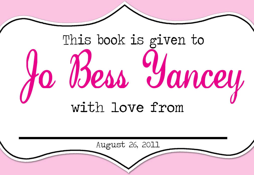Bookplate Sticker - JPG version