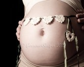 Custom 5 heart maternity Newborn girl boy nursery keepsake sash photography prop with hand dyed 100% silk