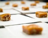 Honey Walnut Caramels 1/2 LB Handmade, Cut and Wrapped Half Pound