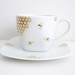 Bees and Golden Honey Combs Teacup and Saucer