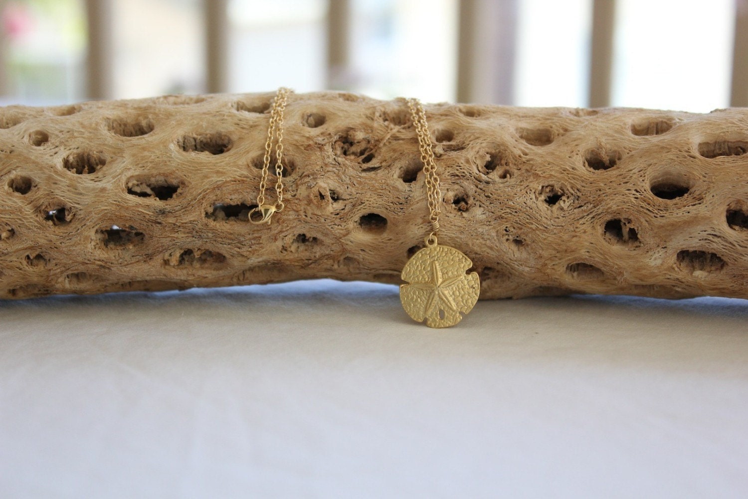 Gold Vermeil Sand Dollar Necklace