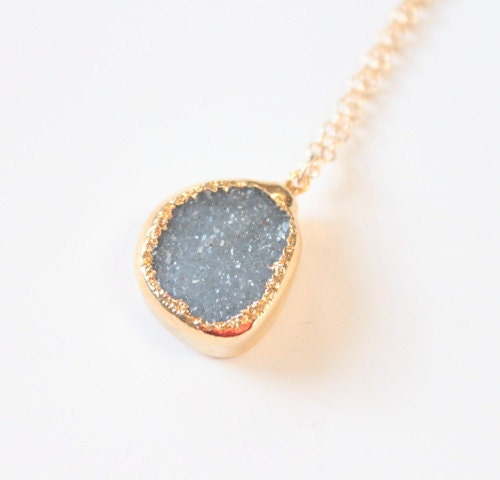 Gold Dipped Sparkling Sea Druzy