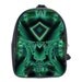 Android FX Fractal Art large Backpack leather- cyberpunk matrix- black light- psychedelic STOCK