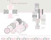 First Communion, Baptism or Confirmation Printable Party - Pink Il_170x135