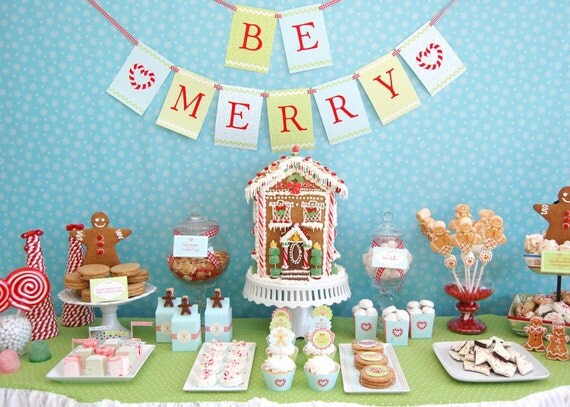 Gingerbread Birthday Party Pack - DIY Printable Il_570xn