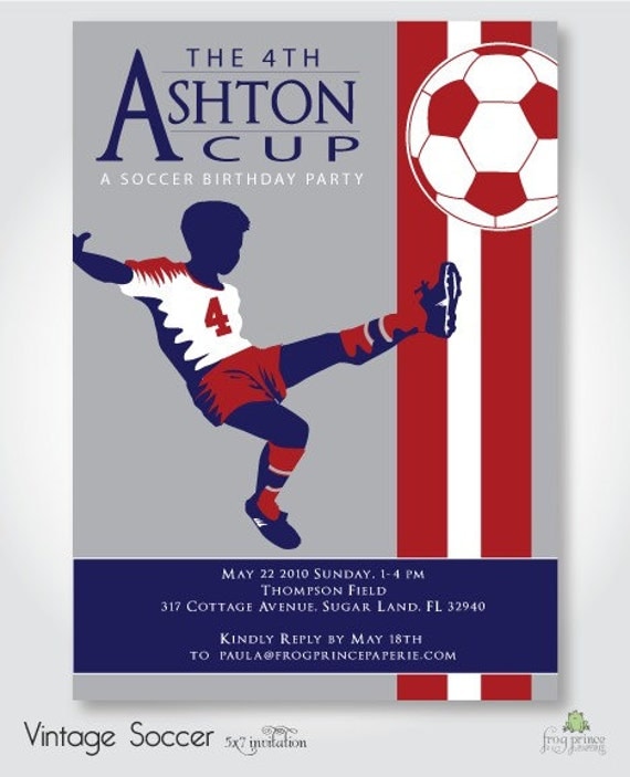Soccer Birthday Party Invitation - DIY Printable Il_570xn