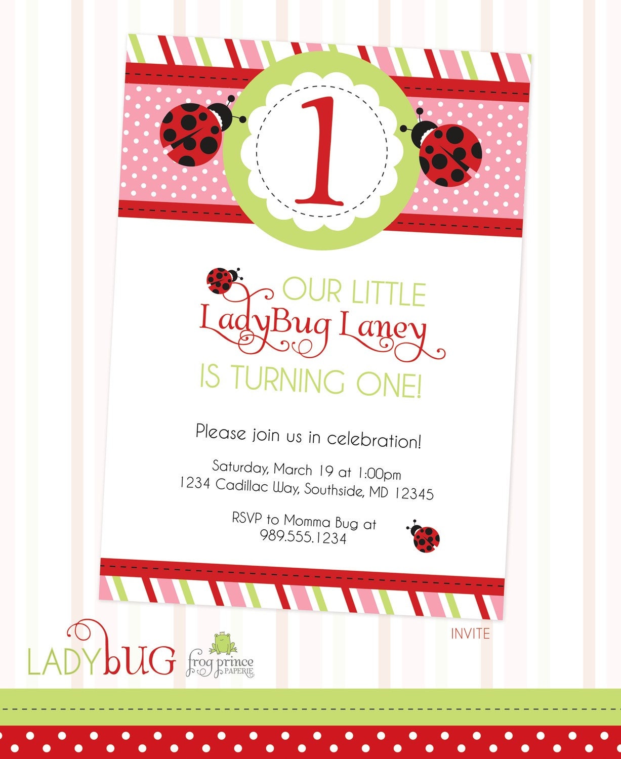 LADYBUG Custom Printable Birthday Party Pack - DIY Il_570xn
