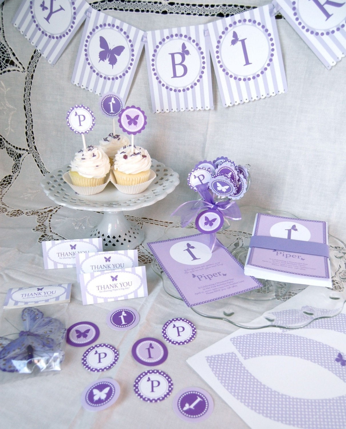 Butterfly Kisses Party Pack - DIY printable