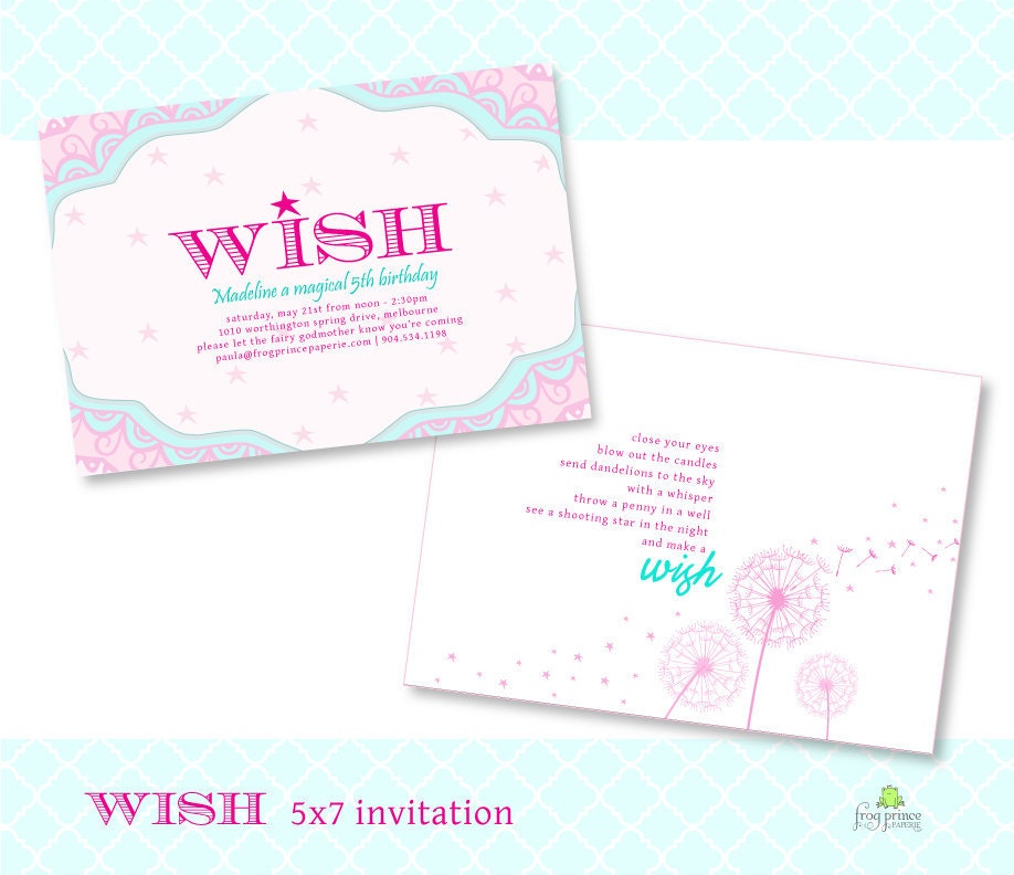 Make a WISH Custom Birthday Printable Party Pack as seen on HOSTESS Blog - DIY