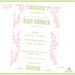 Blush Pink & Green Damask Baby Shower Printable Party Pack - DIY