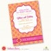Hot orange and Pink Hothouse Flowers Custom Printable set
