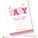 Mod Birdie Baby Shower Custom Printable Invitation