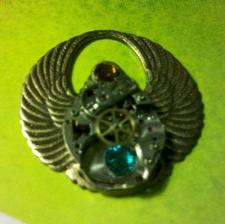 Clockwork Angel - A Steampunk Necklace in Antiqued Bronze